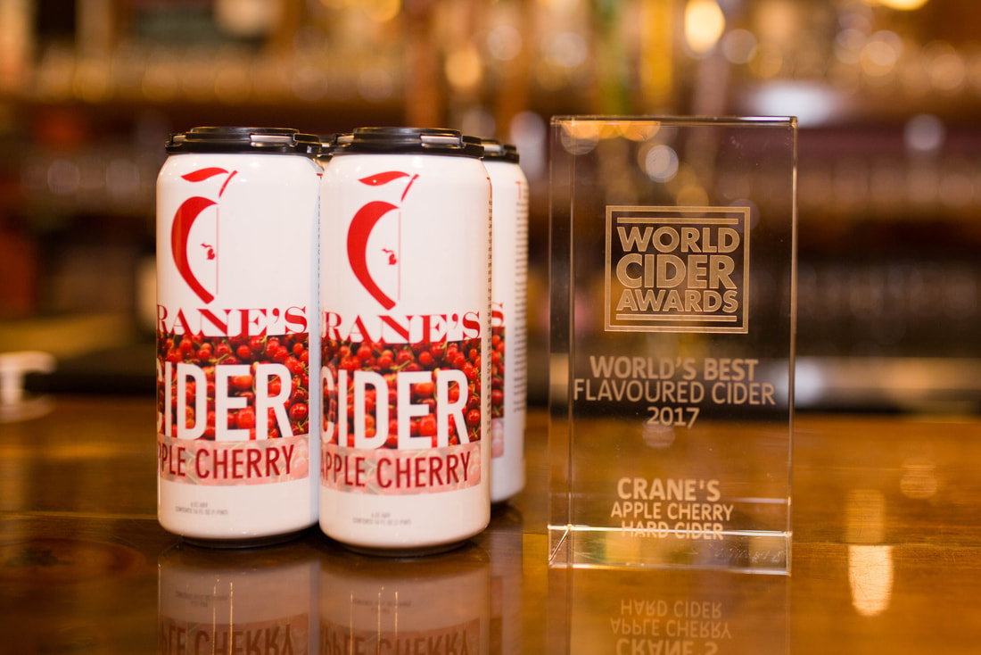 Crane's Winery wins World’s Best Flavoured Cider 2017